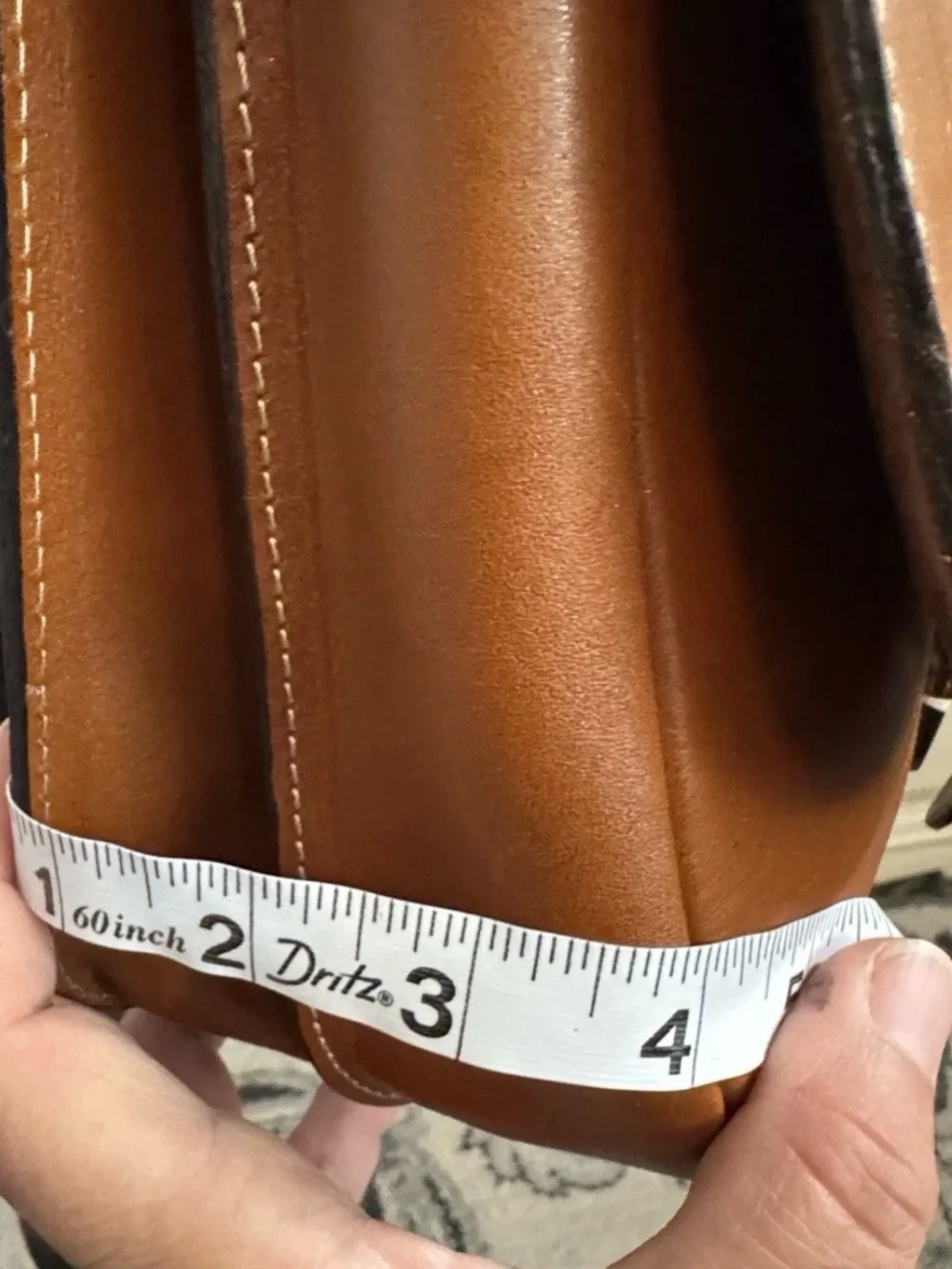 Patricia Nash Saddle Crossbody Bag in Cognac Brown